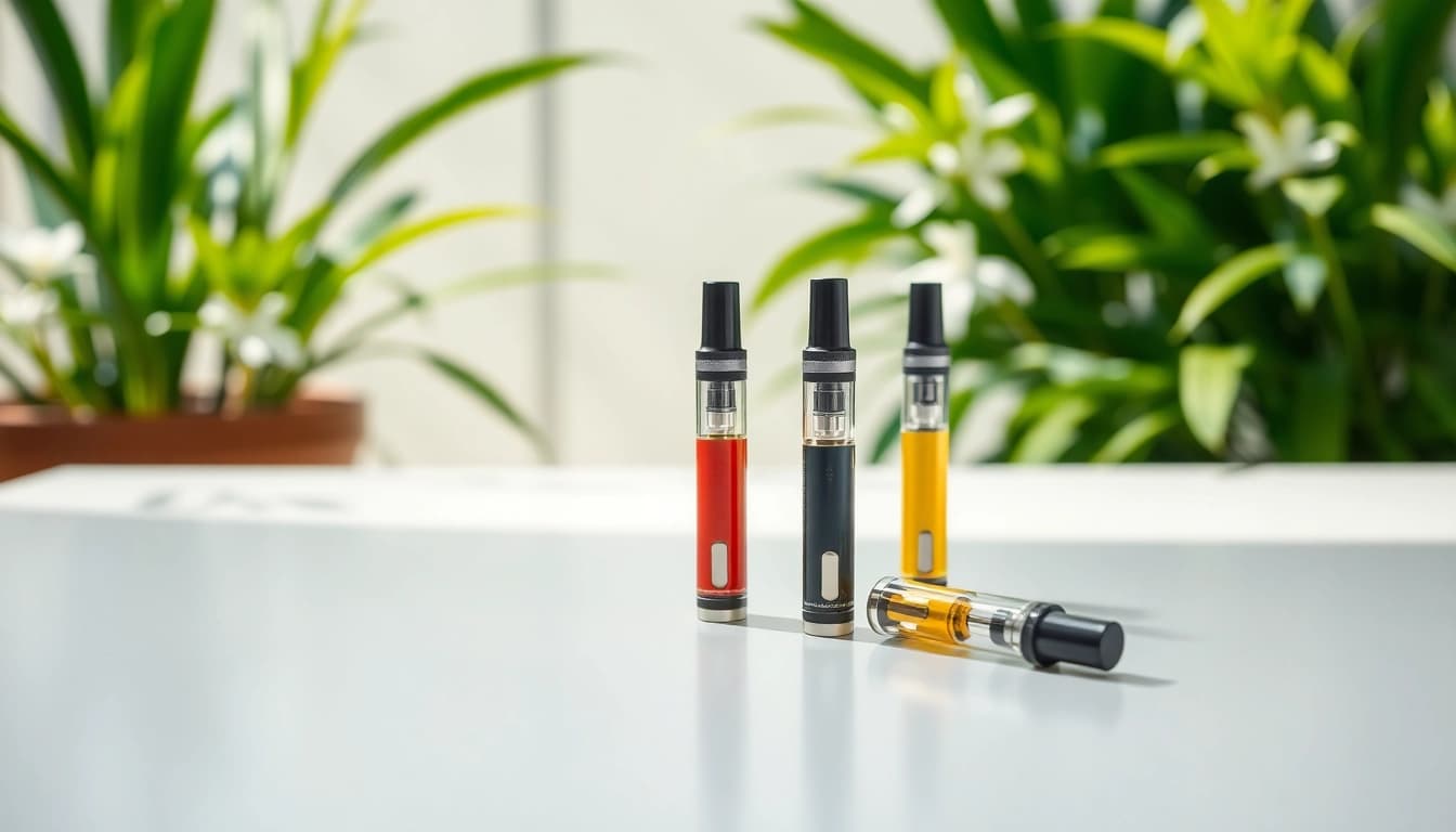 Shop premium prefilled vape oil cartridge For Sale UK featuring sleek designs and vibrant colors.