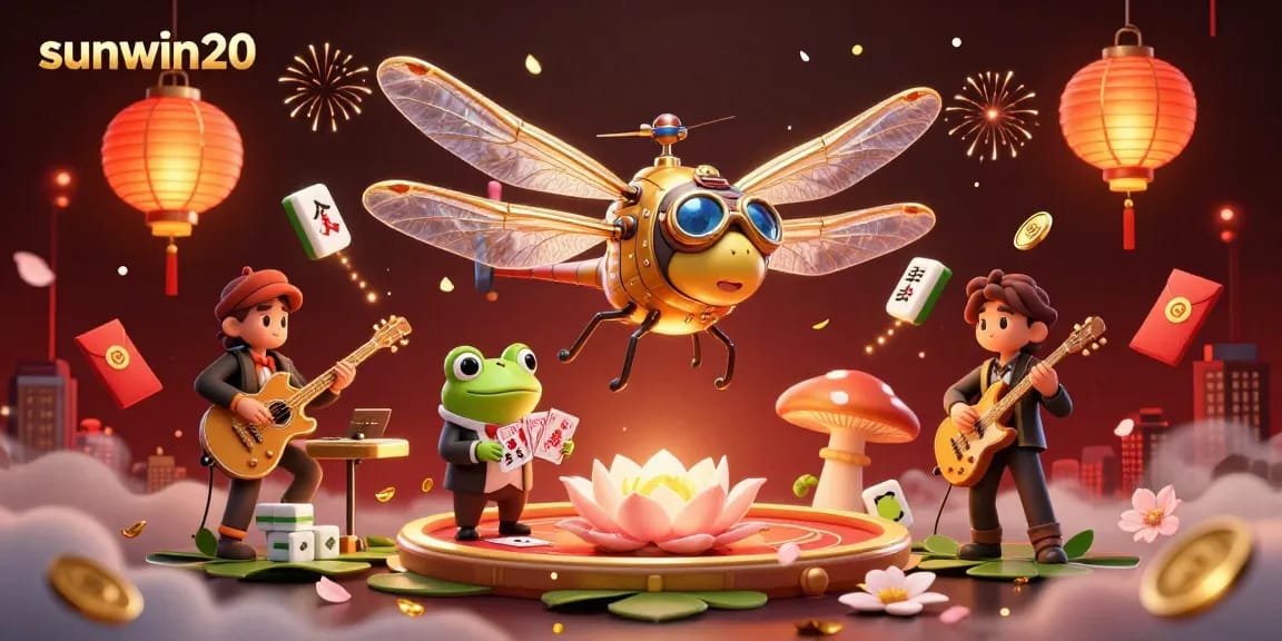 Engage in thrilling gameplay at sunwin20 with a vibrant casino scene showcasing dynamic characters and elements.