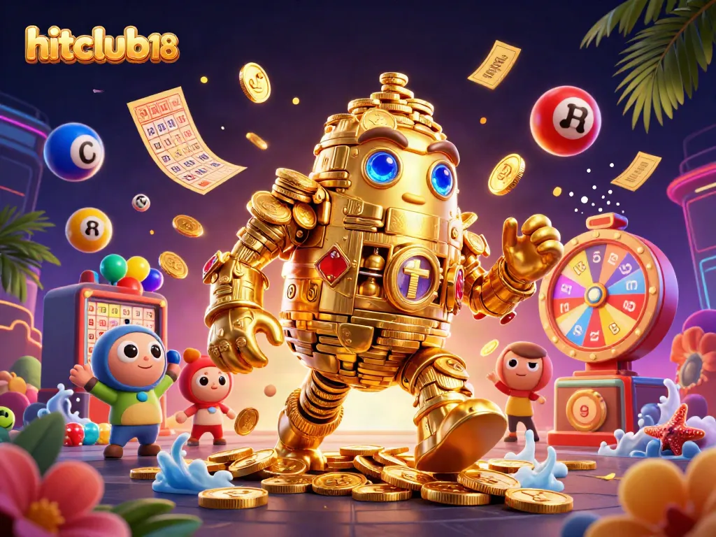 Engage in exciting gameplay at hitclub18 with colorful lottery balls and dynamic casino elements.