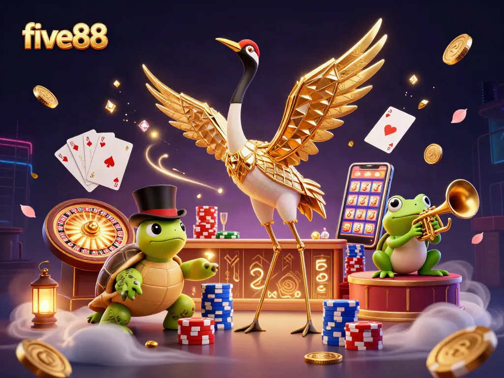 Experience winning strategies at five88 with vibrant 3D casino games and characters.