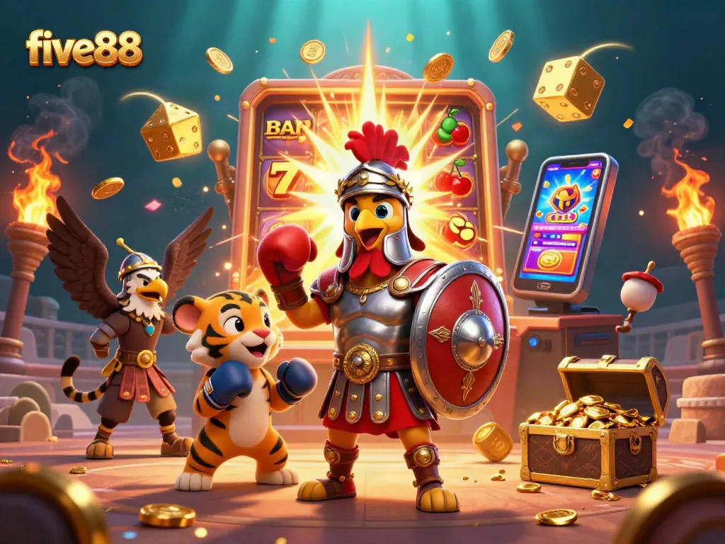 Experience thrilling gameplay at five88 with vibrant slots, rewards, and exciting casino elements.
