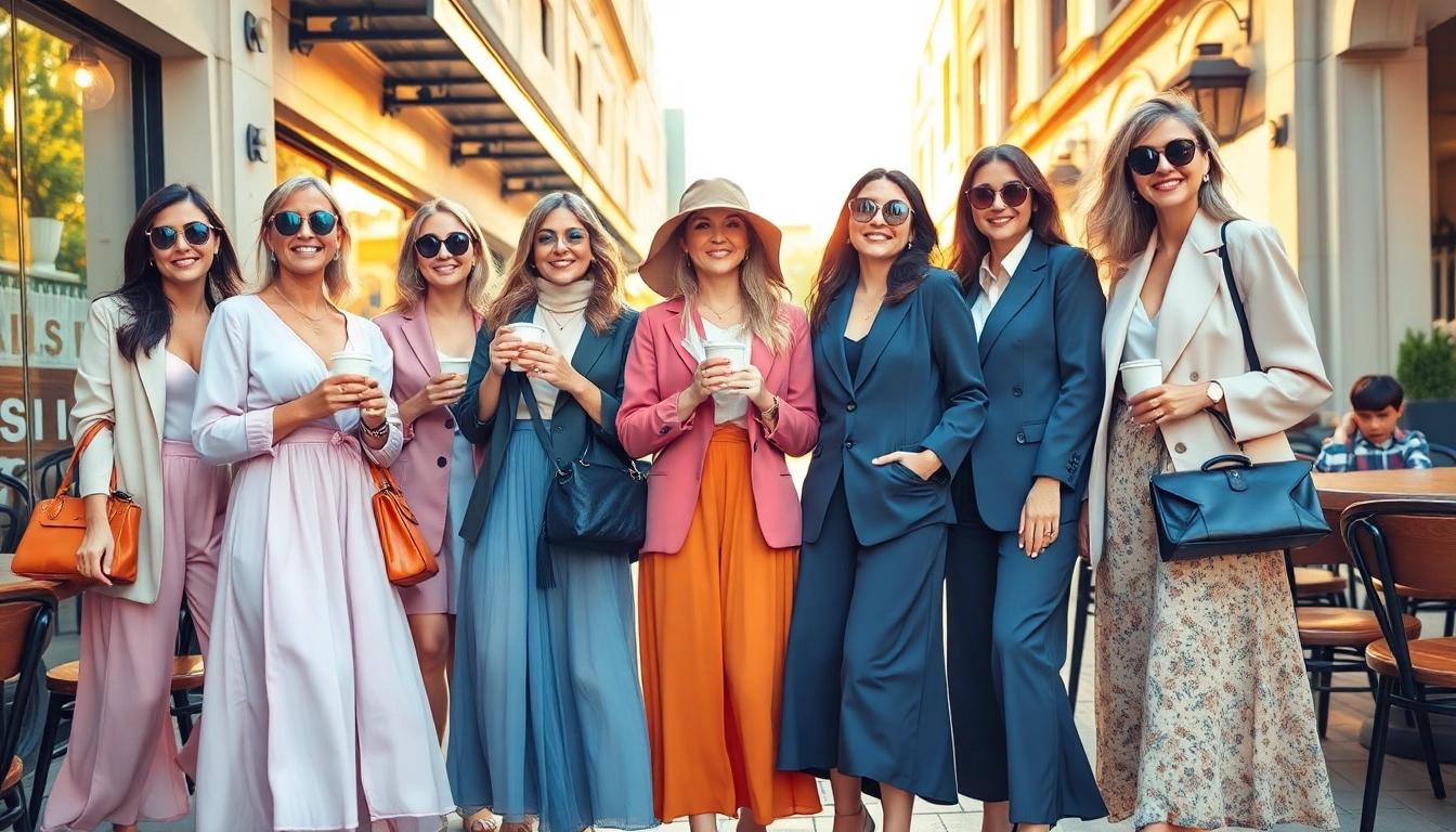 Stylish women enjoying their time wearing modern outfits from Women Fashion trends.
