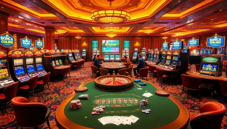 Experience the vibrant energy of a casino with games and tables at https://bancaonline88.com/, where players engage in thrilling gambling activities.
