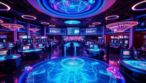 Explore New Technology enhancing the casino experience with futuristic gaming tables.