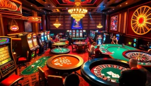 Experience the thrill of gambling at https://nhacaiuytin.place/ with active players at poker tables and engaging slot machines.