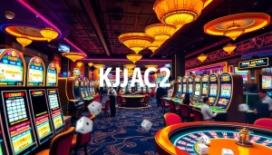KJC AC 2: A vibrant casino scene showcasing poker tables and slot machines for the ultimate gambling experience.