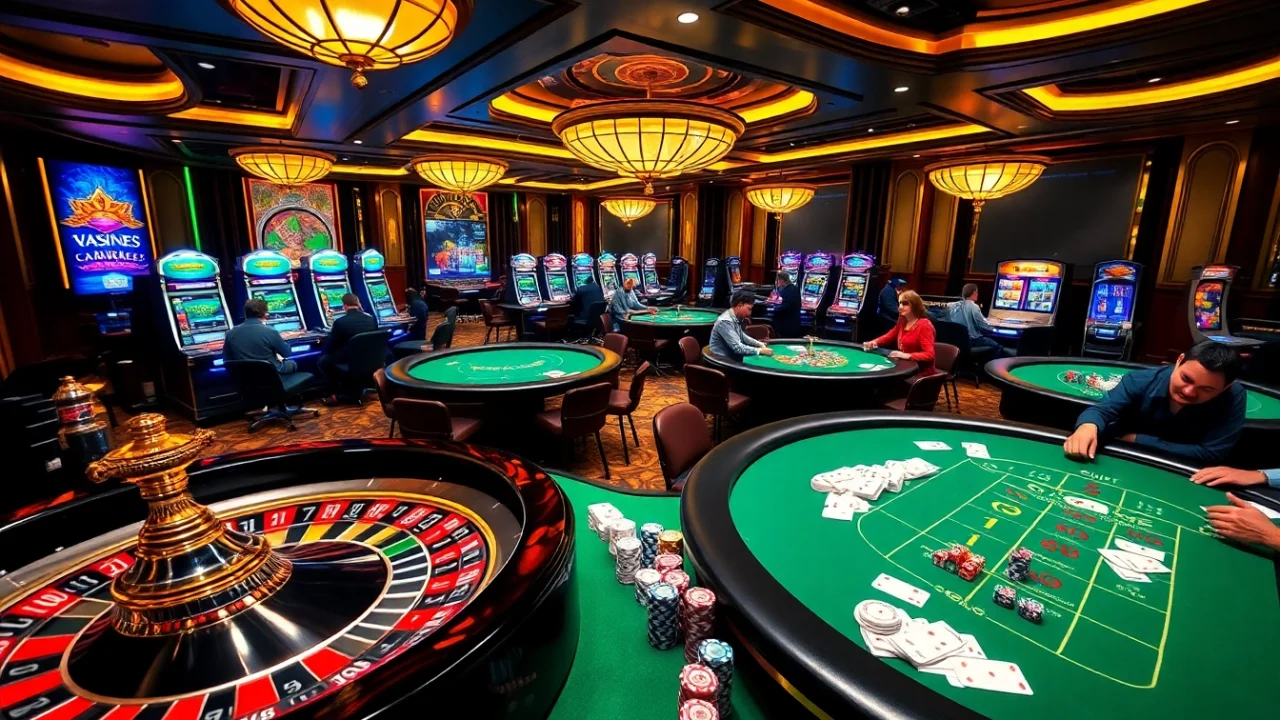 Experience the excitement of TV88's casino environment with engaging gambling activities.