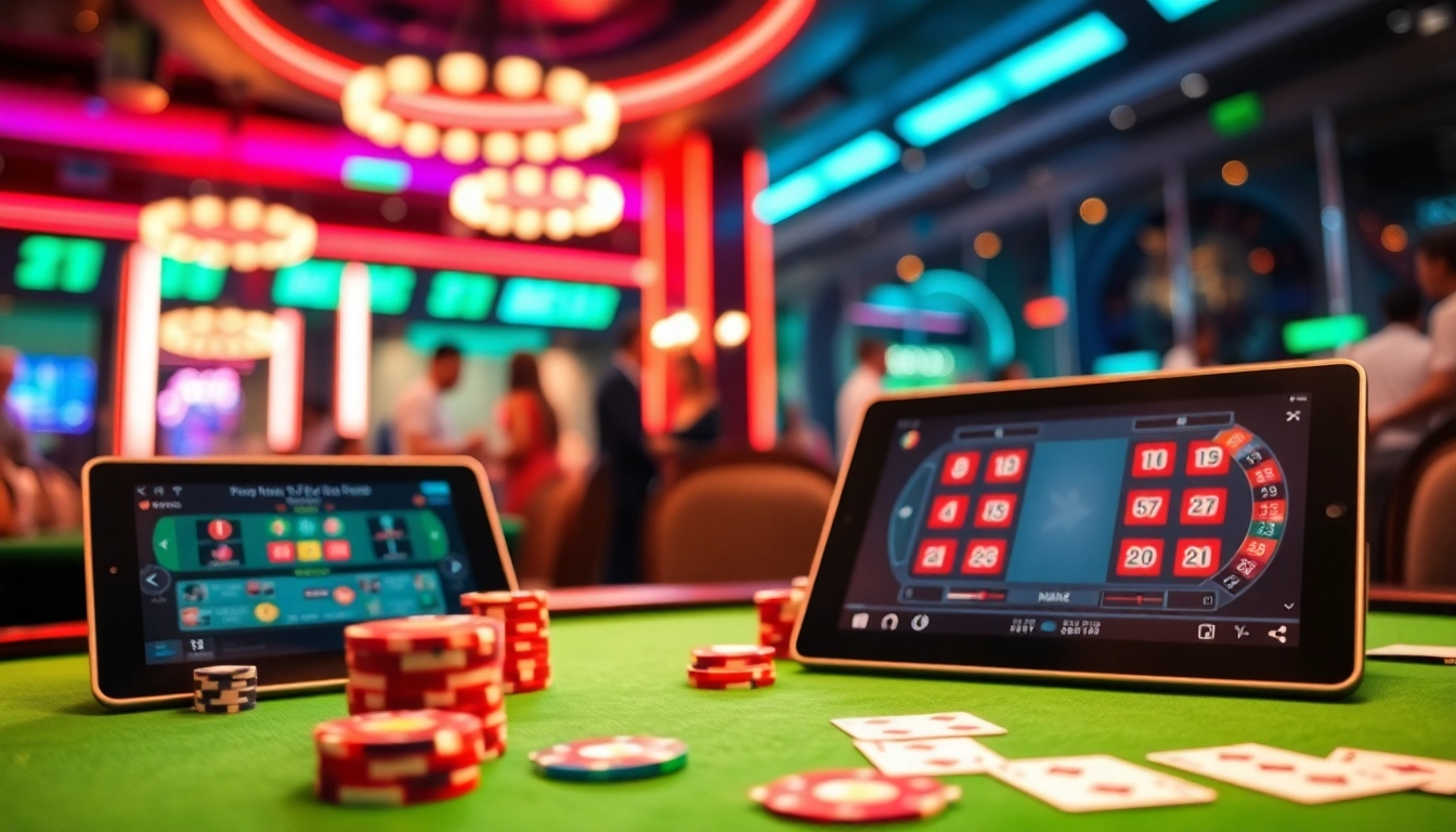 Experience high-stakes poker at https://impactxoft.com with colorful chips and an engaging roulette wheel.