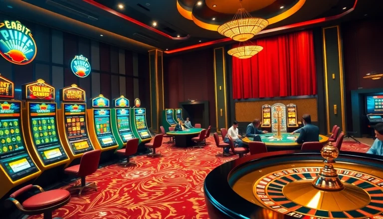 Engaging gamblers strategizing at a luxurious casino, highlighting birutoto's thrilling atmosphere.