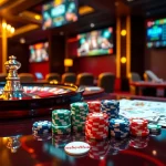 Experience thrilling wins at https://f168.studio/ with vibrant casino tables and eager gamblers.