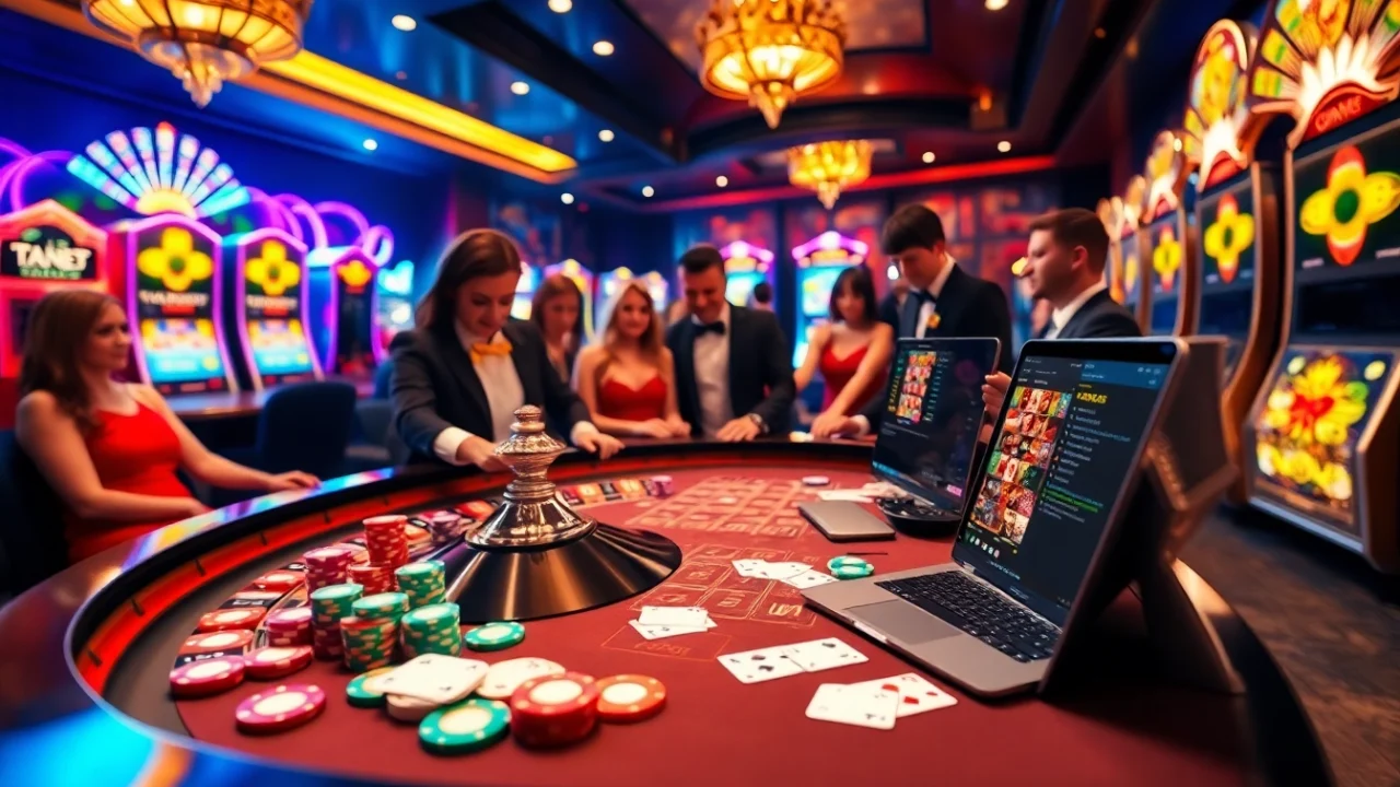 Gamblers placing bets at a luxurious roulette table, showcasing excitement at https://rr88csn.com/.