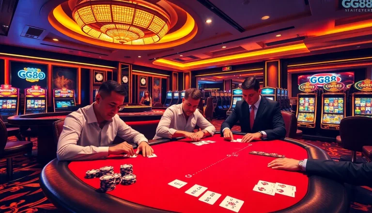 GG88 offers an exciting poker game experience with a vibrant casino atmosphere full of thrilling options.