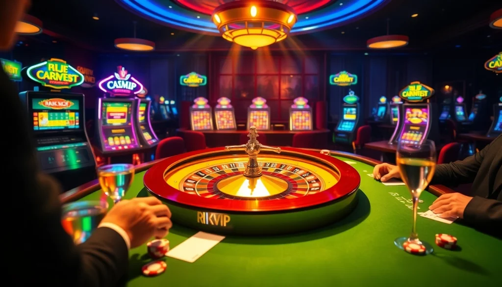Experience the excitement of gambling at rikvip.gb.net with a luxurious casino atmosphere.