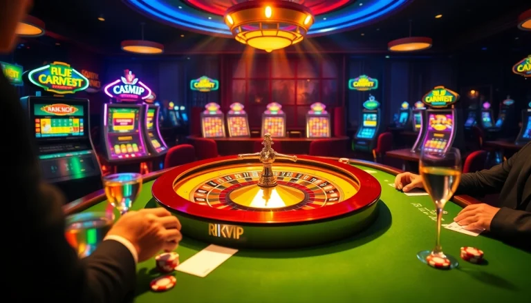 Experience the excitement of gambling at rikvip.gb.net with a luxurious casino atmosphere.
