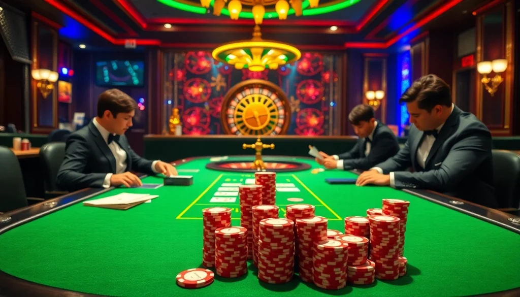 Experience the thrill of live gaming at 88i nhà cái with vibrant casino visuals.