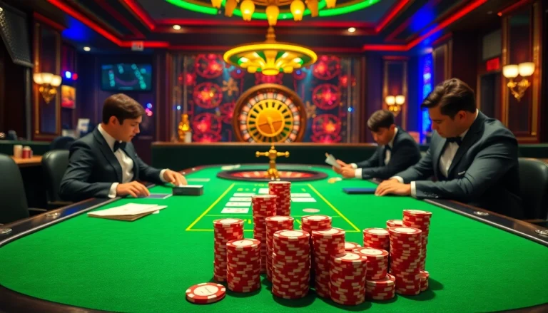 Experience the thrill of live gaming at 88i nhà cái with vibrant casino visuals.