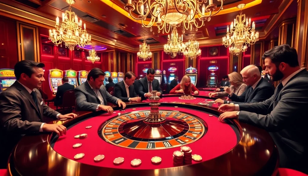 Players enjoying a thrilling roulette game at https://23winn.casino/, showcasing vibrant casino action.