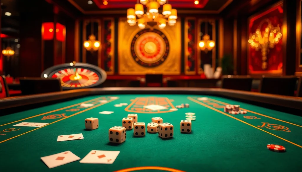 Experience Tài Xỉu MD5 with thrilling dice rolling at the casino.