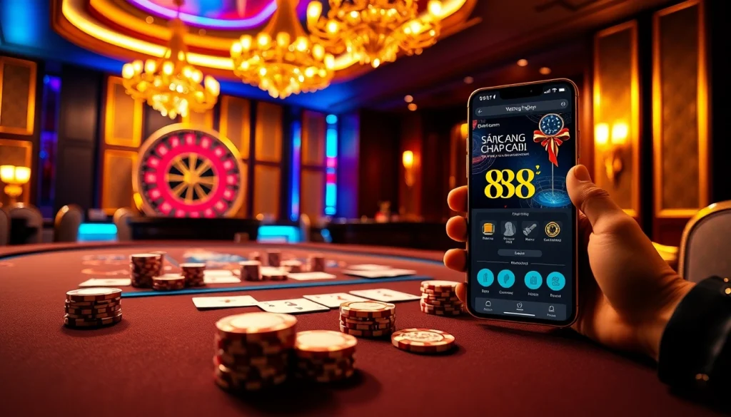 Experience the excitement of 88i đăng nhập at a luxury casino with poker and roulette.