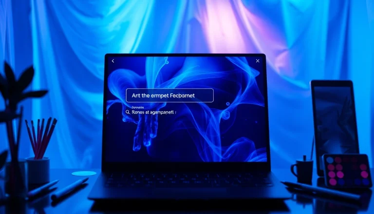 An innovative AI NSFW image generator interface highlighting user interaction and creative prompts in a modern setting.