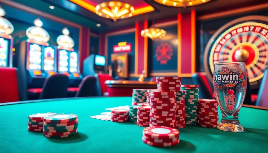 Engage in thrilling casino games at hay.win with vibrant poker tables and roulette excitement.