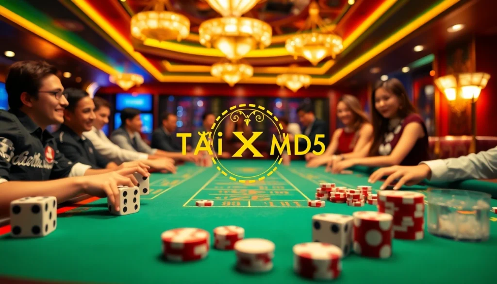 Tài Xỉu MD5 online gameplay with players enjoying high-stakes dice action at https://taixiumd5.video/