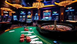 Engage in thrilling poker at https://thabethome.com/ with a luxurious casino atmosphere filled with vibrant colors and professional gaming.