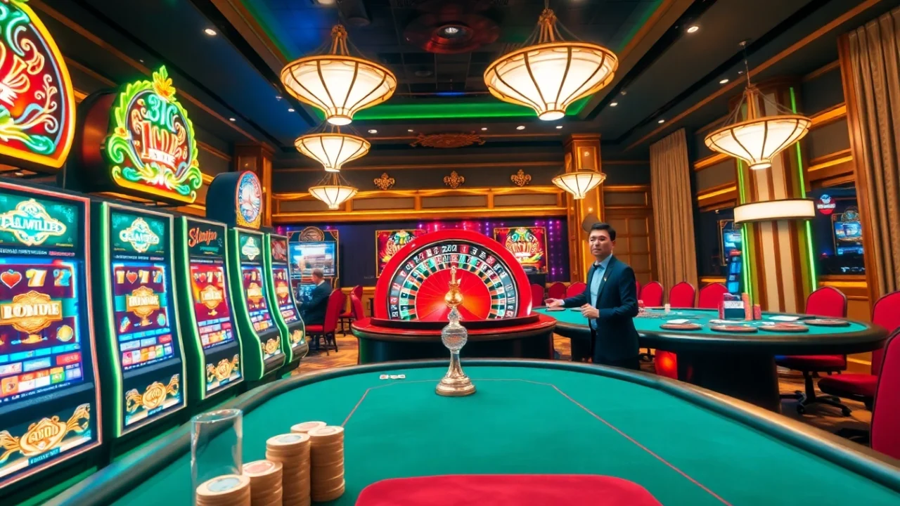 Experience thrilling gameplay at slvip1.com.ph with vibrant slot machines and engaging poker tables.