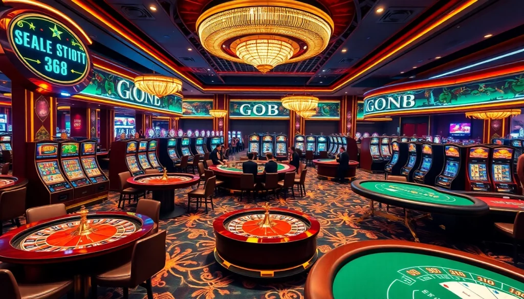 Experience the thrill of GO88 casino gaming with vibrant tables and engaging dealers.