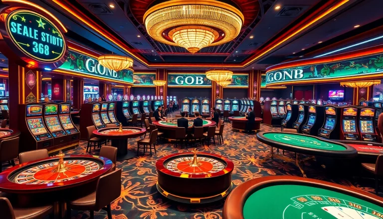 Experience the thrill of GO88 casino gaming with vibrant tables and engaging dealers.