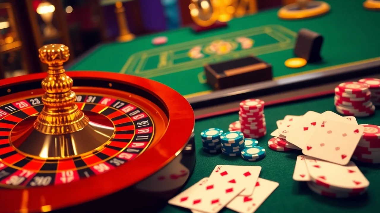 Experience the excitement of online gambling at trang chủ PS99 with vibrant casino visuals.
