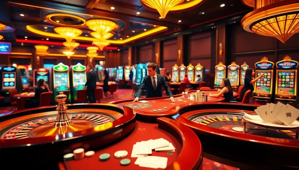Experience high-stakes gaming at 789f with players engaging at a luxurious casino table.