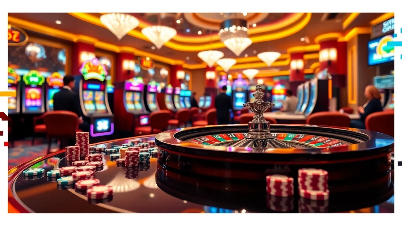Engage in exciting casino action at https://rr8888.in.net/ featuring vibrant gaming tables and glowing slot machines.
