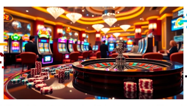 Engage in exciting casino action at https://rr8888.in.net/ featuring vibrant gaming tables and glowing slot machines.
