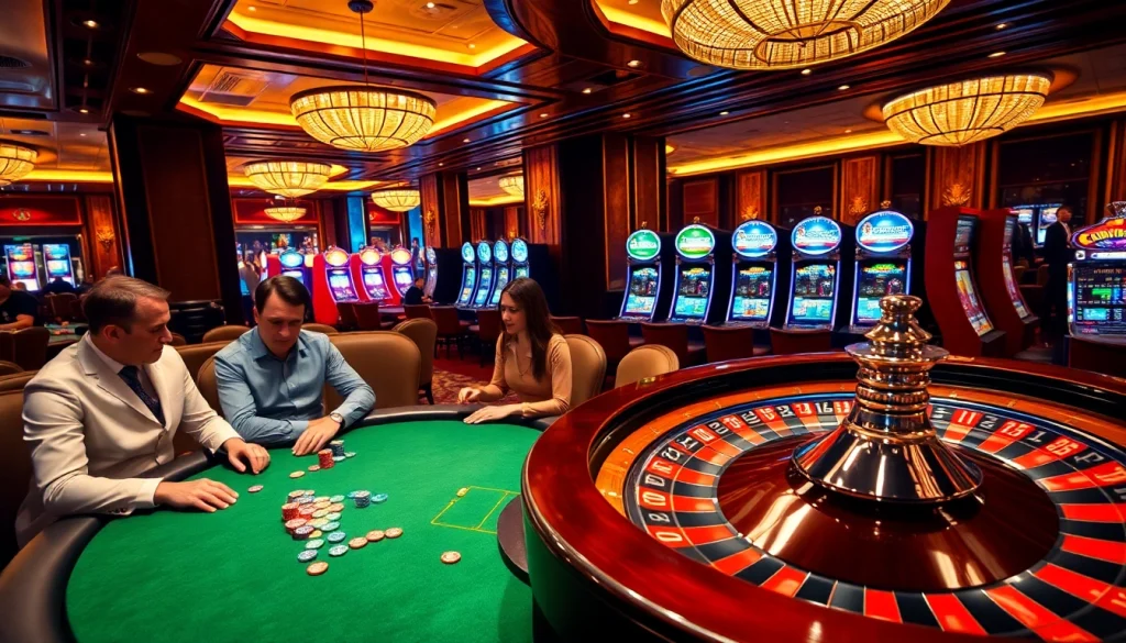 Experience excitement at the 388bet casino with vibrant gaming tables and enthusiastic players.