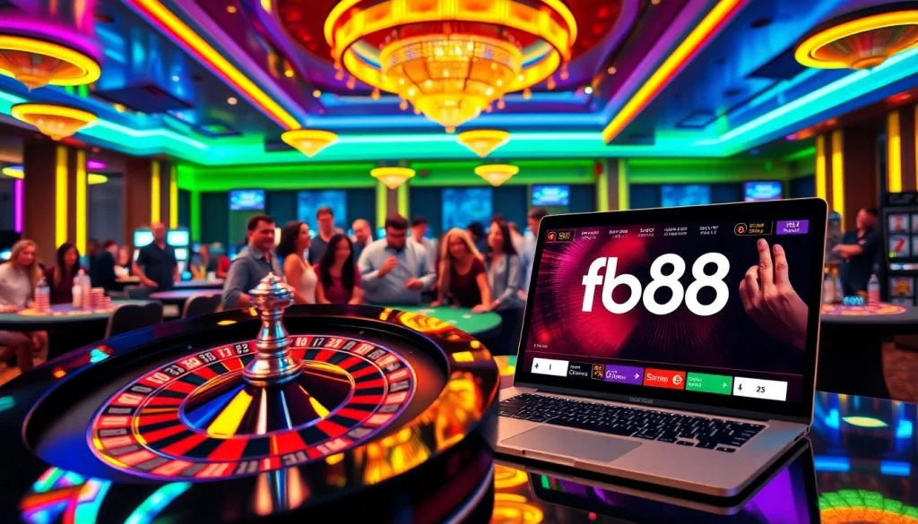 Experience thrilling gameplay at fb88 with vibrant casino tables and engaging online interfaces.