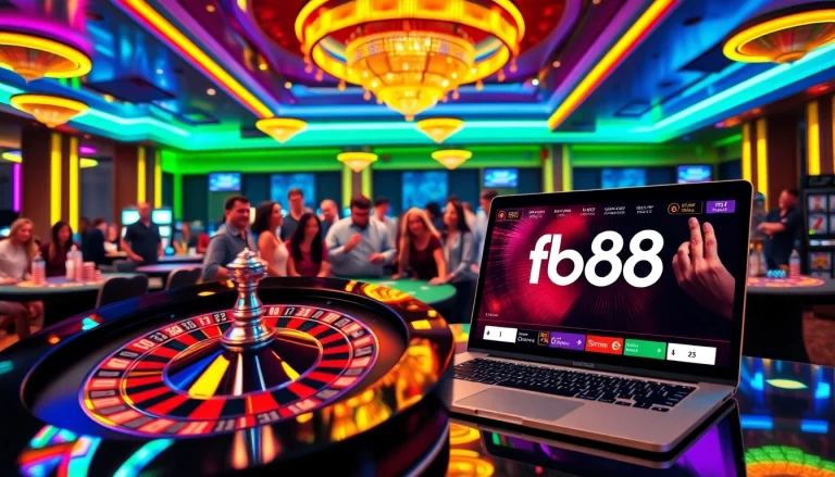 Experience thrilling gameplay at fb88 with vibrant casino tables and engaging online interfaces.