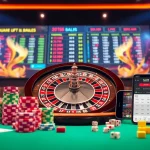 Cheerfully engaging in high-stakes gameplay at say88's luxurious casino tables, filled with excitement.