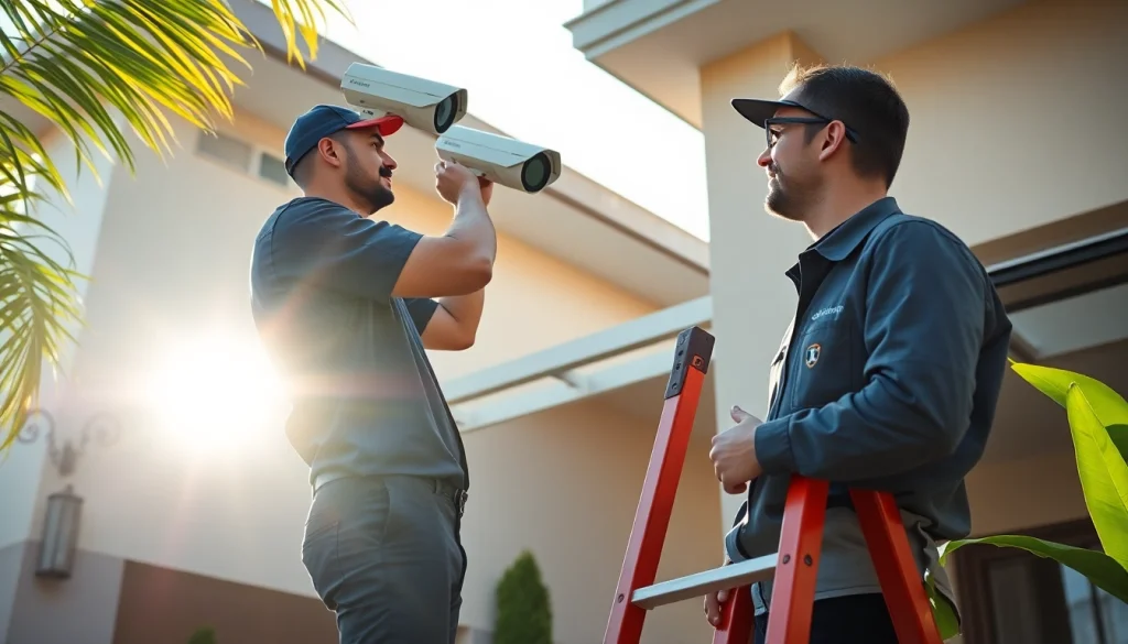 Instalación de soporte técnico en cámaras de seguridad por un técnico cualificado en Guanacaste, Costa Rica.