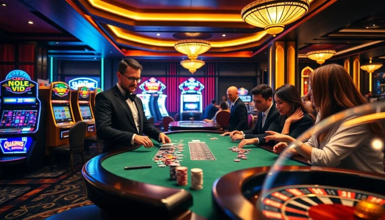 Experience the excitement of rik vip gaming with luxurious tables and vibrant casino atmosphere.