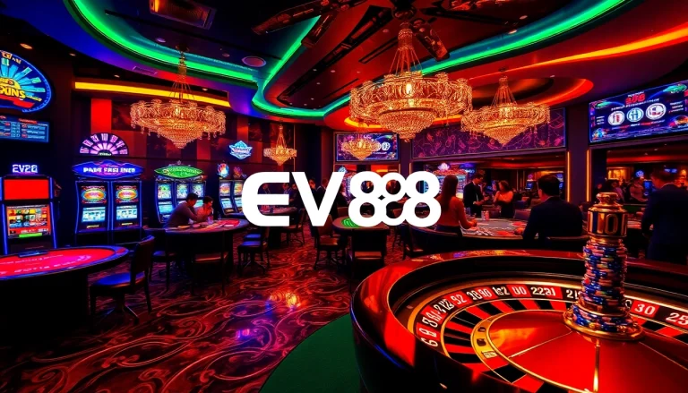 Experience thrilling gameplay at EV88 with a vibrant casino filled with games and excitement.