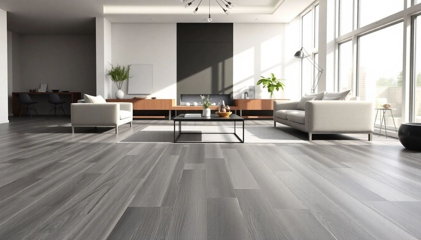 Enhance your home with stunning grey vinyl flooring that complements modern decor.